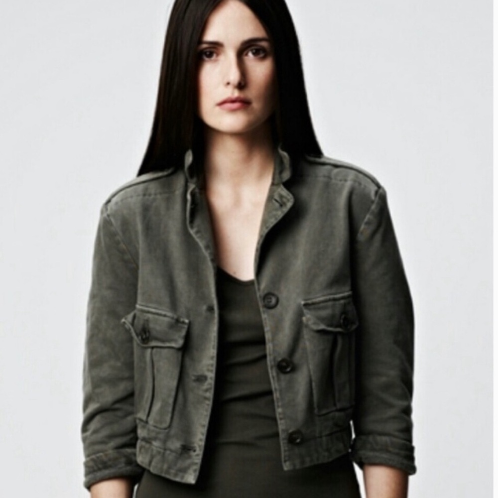 James Perse cropped military jacket/2